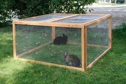 Kerbl - Buitenren - voor - huisdieren - Vario - hout - bruin - 84399