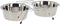 Kerbl Dubbel Voerbak met 2x 900 Ml Rvs Bakjes