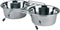 Kerbl Dubbel Voerbak met 2x 900 Ml Rvs Bakjes