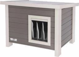 Kerbl - Kattenhuis - Eli - ECO - 57x45x43 - cm - grijs - en - wit