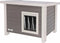 Kerbl - Kattenhuis - Eli - ECO - 57x45x43 - cm - grijs - en - wit