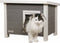 Kerbl - Kattenhuis - Eli - ECO - 57x45x43 - cm - grijs - en - wit