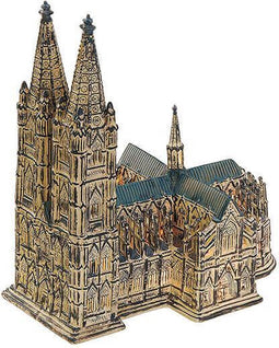 Kerk Antieke - kerst decoratie - kerst versiering - (29 cm)