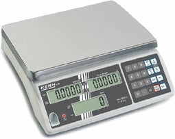 Kern Counting scales Weight range 15 kg Readability 1 g mains-powered, rechargeable Silver