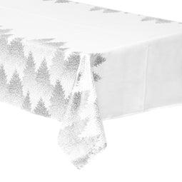 Kersdecoratie - Tafelkleed - Tafellinnen - Wit - 140x360cm