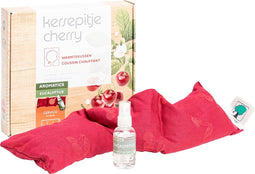Kersepitje® Cervico Aromatics Eucalyptus - Langwerpig Kersenpitkussen - Incl. Aromaspray
