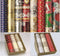 Kerst inpak set 11 delig Christmas - 5 rollen 500 x 70 cm - Cadeaupapier - 6 x cadeau lint