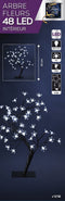 Kerst - Kerstboom - Decoratieve verlichting - Prunusboom - Wit - H45cm - Lichtgevend