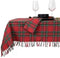 Kerst Tafelkleed tartan 150x200 rood