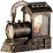 Kerst waterspinner Trein met verlichting en muziek - 23 cm