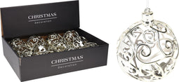Kerstbal 100mm champagne goud kerstversiering