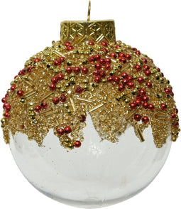 Kerstbal Deco Transparant - Goud