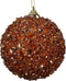 Kerstbal foam d10 cm bruin/kleur(en)