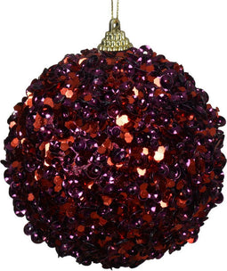 Kerstbal foam d10 cm granaatappel