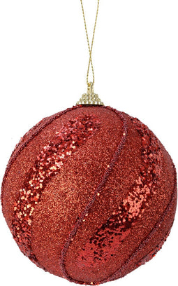 Kerstbal foam d10cm kerstrood