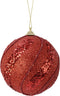 Kerstbal foam d10cm kerstrood