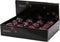 Kerstbal foam d8 cm donker mauve