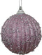 Kerstbal foam d8 cm fris lila I