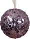 Kerstbal foam d8 cm fris lila