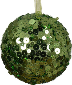 Kerstbal foam d8 cm groene thee
