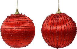 Kerstbal foam d8 cm kerstrood a2 I kerst