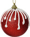 Kerstbal foam d8 cm kerstrood I kerst