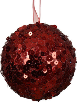 Kerstbal foam d8 cm kerstrood