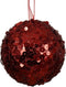 Kerstbal foam d8 cm kerstrood