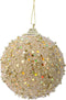 kerstbal foam d8 cm licht goud II kerst