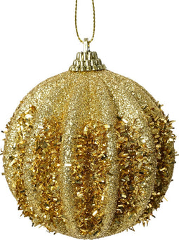Kerstbal foam d8 cm licht goud kerst