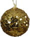 Kerstbal foam d8 cm licht goud