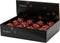 Kerstbal foam d8 cm ossenbloed