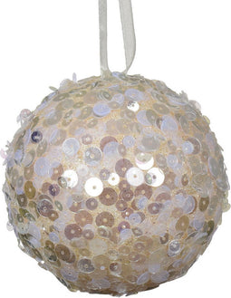 Kerstbal foam d8 cm parel