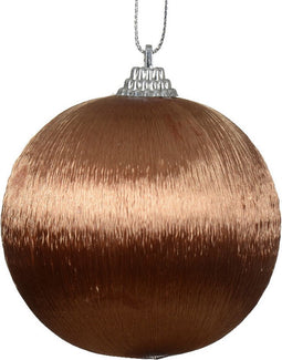 Kerstbal foam d8 cm pecannoot bruin I