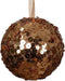 Kerstbal foam d8 cm pecannoot bruin