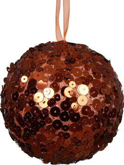 Kerstbal foam d8 cm pompoen E