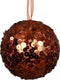 Kerstbal foam d8 cm pompoen E