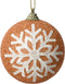 Kerstbal foam d8 cm sprankelend rose kerst