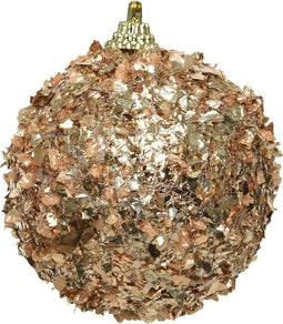 Kerstbal foam d8 cm toffee kerst