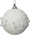 Kerstbal foam d8 cm winterwit kerst