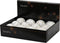 Kerstbal foam d8 cm winterwit