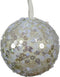 Kerstbal foam d8 cm wit mint