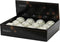 Kerstbal foam d8 cm wit mint