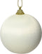Kerstbal foam d8 cm wolwit I kerst