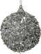 Kerstbal foam d8 cm zilver I