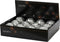 Kerstbal foam d8 cm zilver