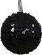 Kerstbal foam d8 cm zwart