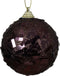 Kerstbal foam d8 cm zwarte truffel I