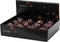 Kerstbal foam d8 cm zwarte truffel I