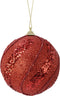 Kerstbal foam d8cm kerstrood
